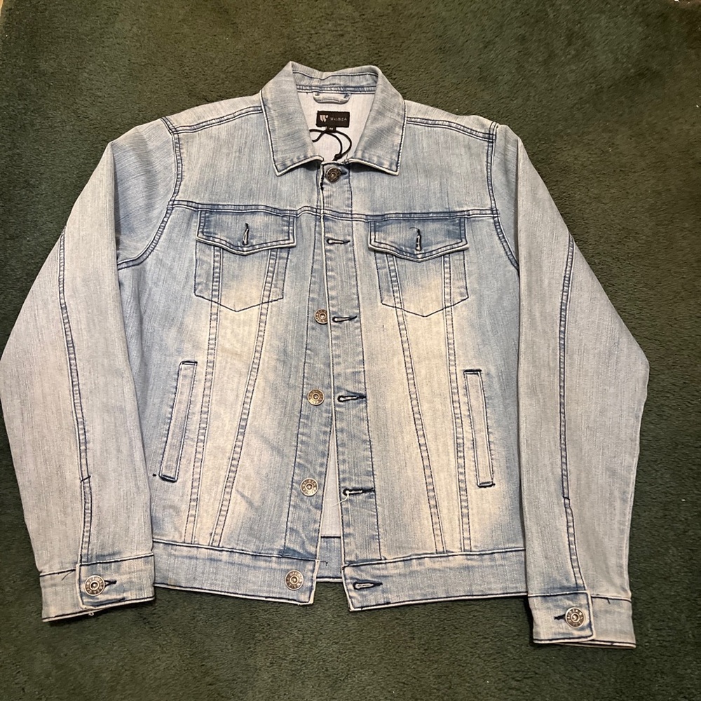 Light Blue Lightweight Denim Shirt Jacket